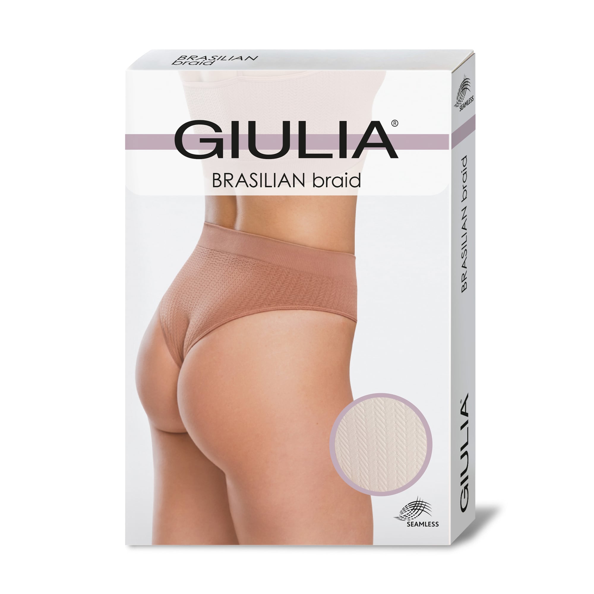 Безшовні труси стрінги жіночі Giulia String Briefs Grain, Vanila, розмір S/M